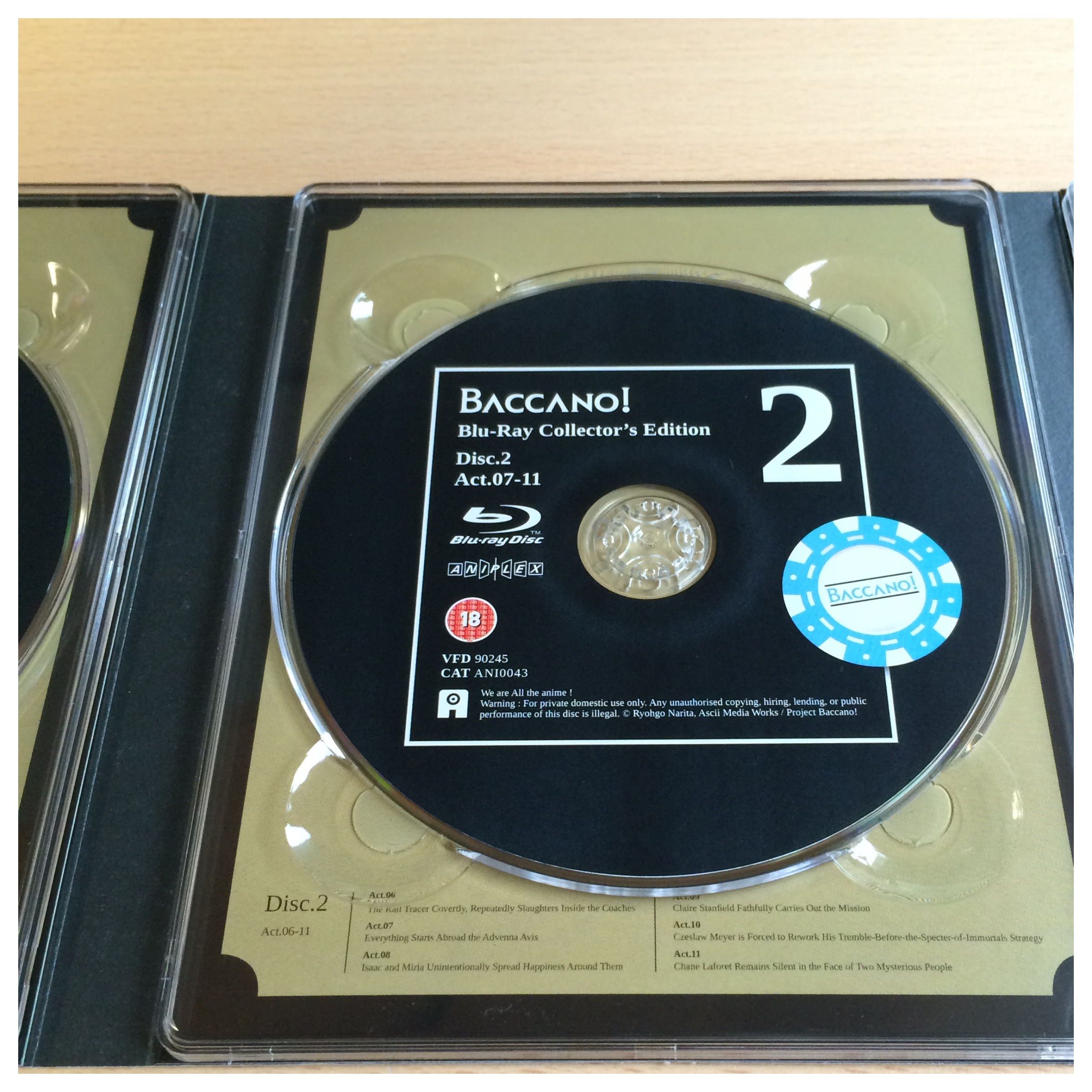 baccano blu ray disc box limited edition