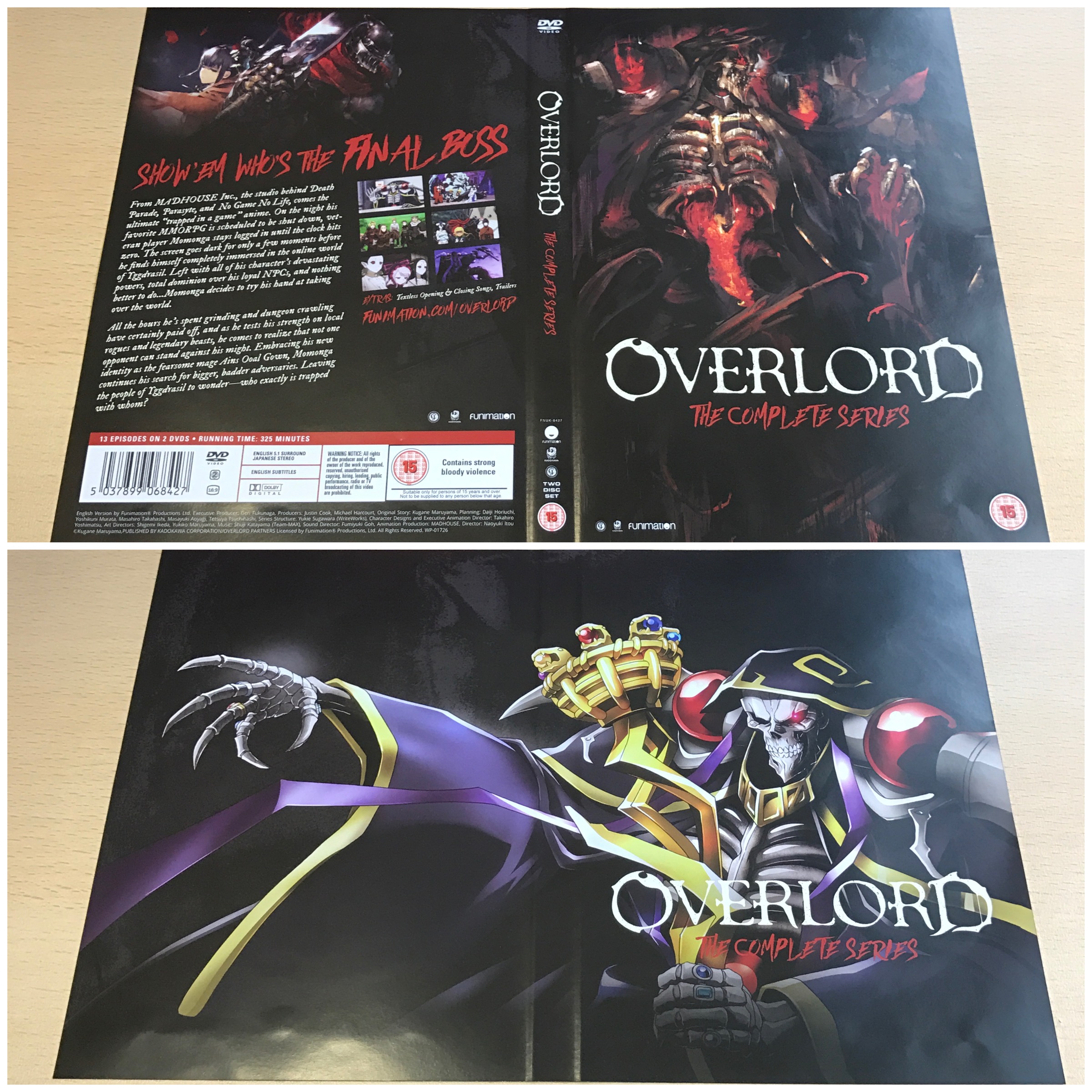 I have just received the Overlord S1 collector's edition (On