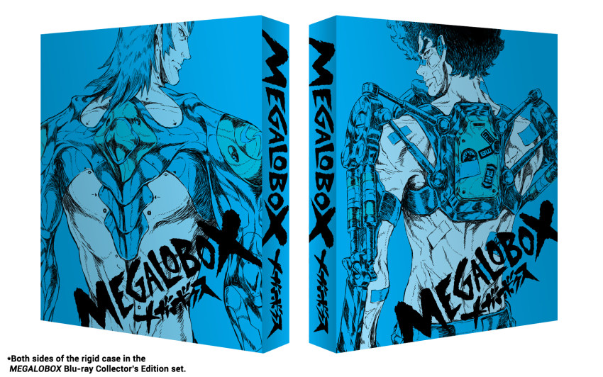 Both sides of the rigid case in our MEGALOBOX Blu-ray Collector's Edition set - out July 29th July