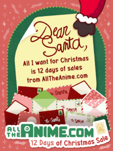 The AllTheAnime.com 12 Days of Christmas Sale 2025